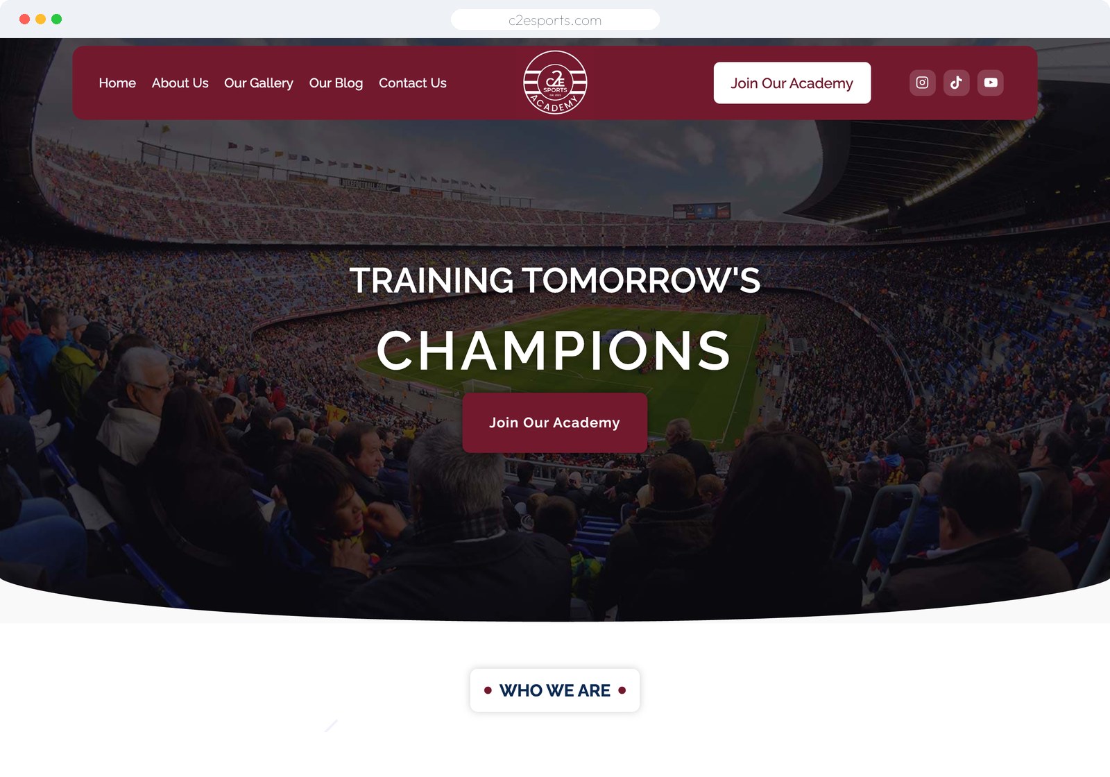 C2 Esports website built by SketchVolt — c2esports.com