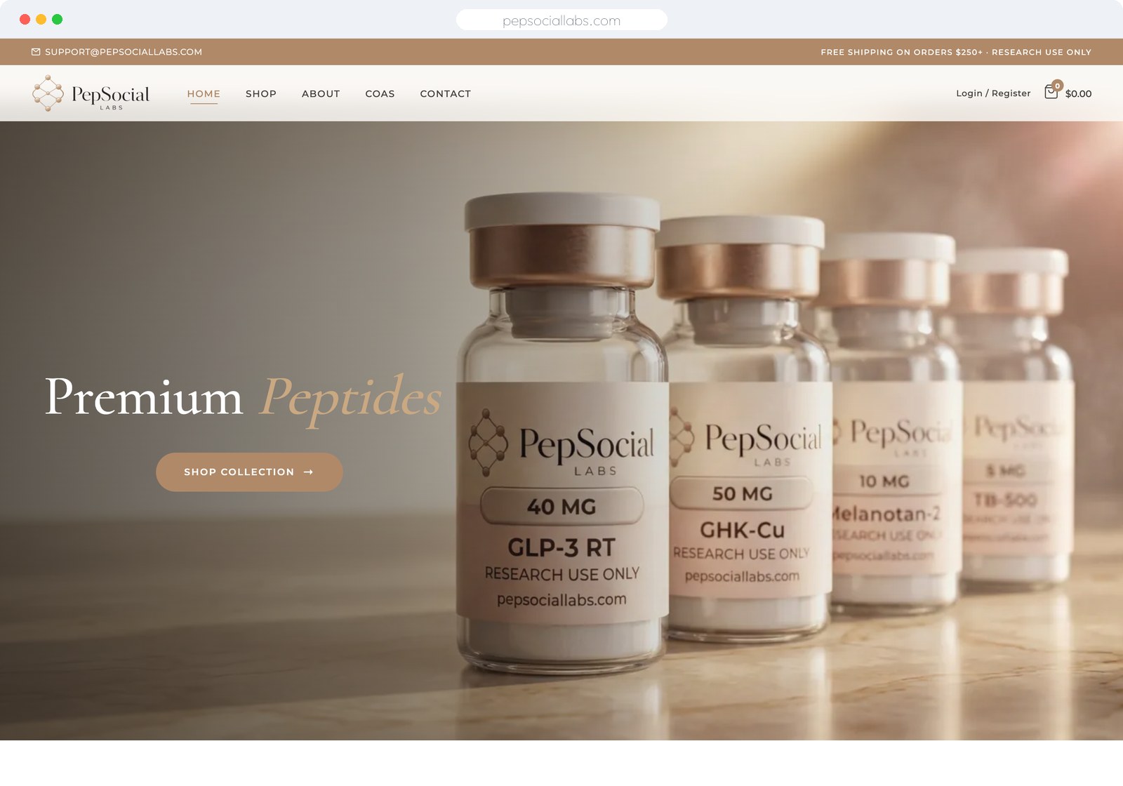 PepSocial Labs website built by SketchVolt — pepsociallabs.com